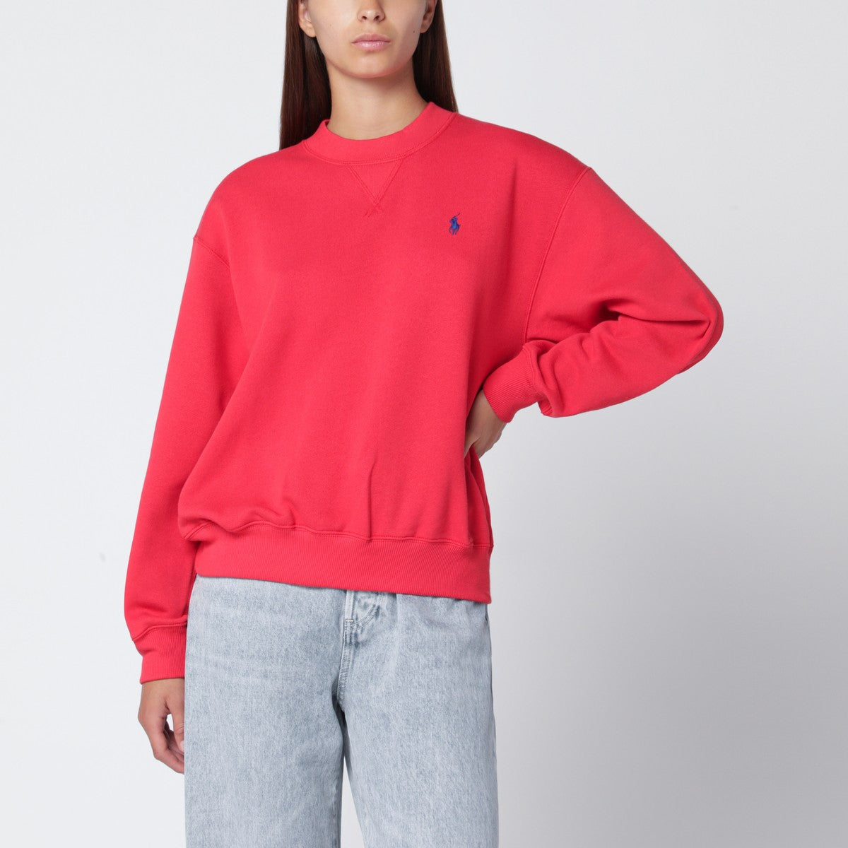 Polo Ralph Lauren Orange-red cotton-blend sweatshirt