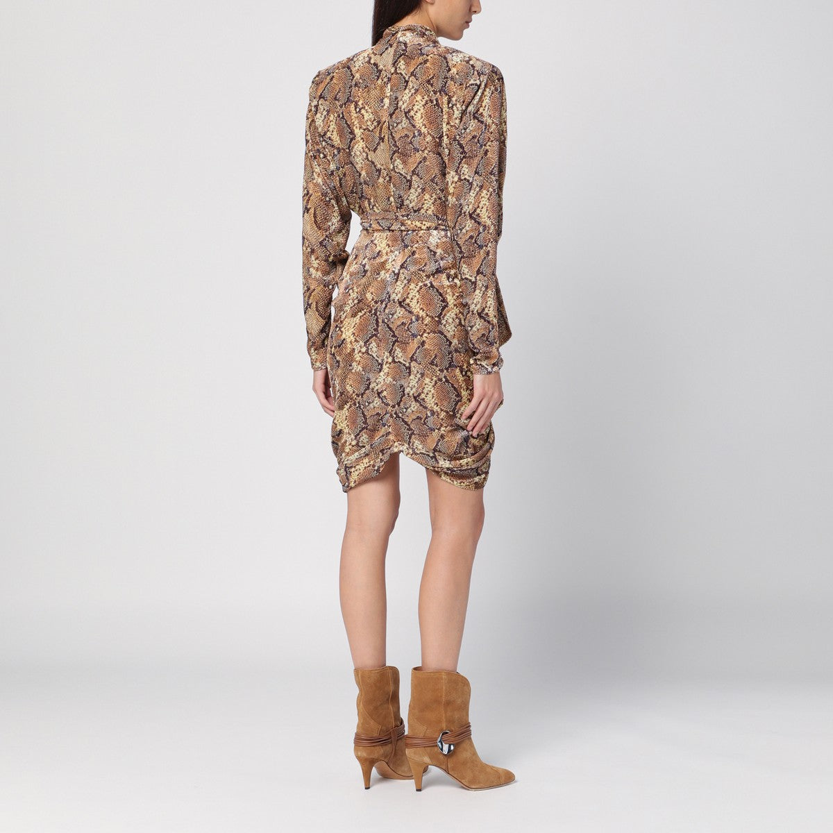 ISABEL MARANT Cleora snake print dress