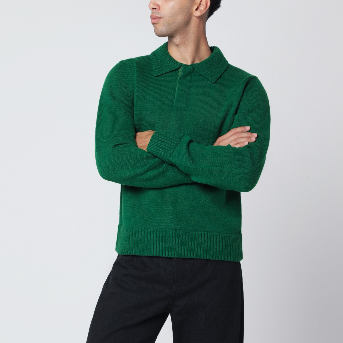 Sacai Green wool sweater