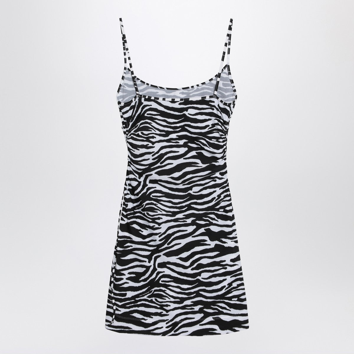 The Attico Zebra beach cover-up in stretch fabric