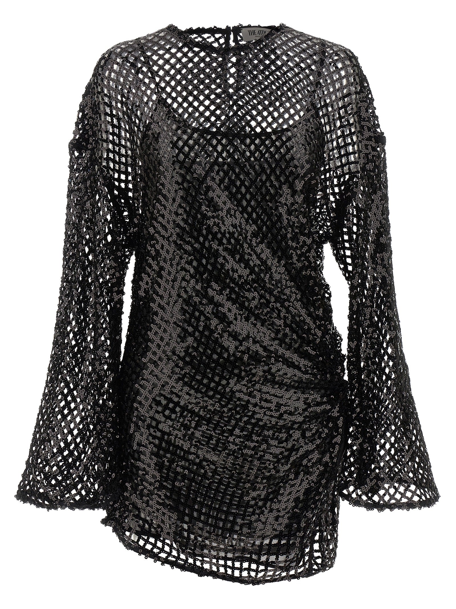 The Attico Sequin Mesh Dress
