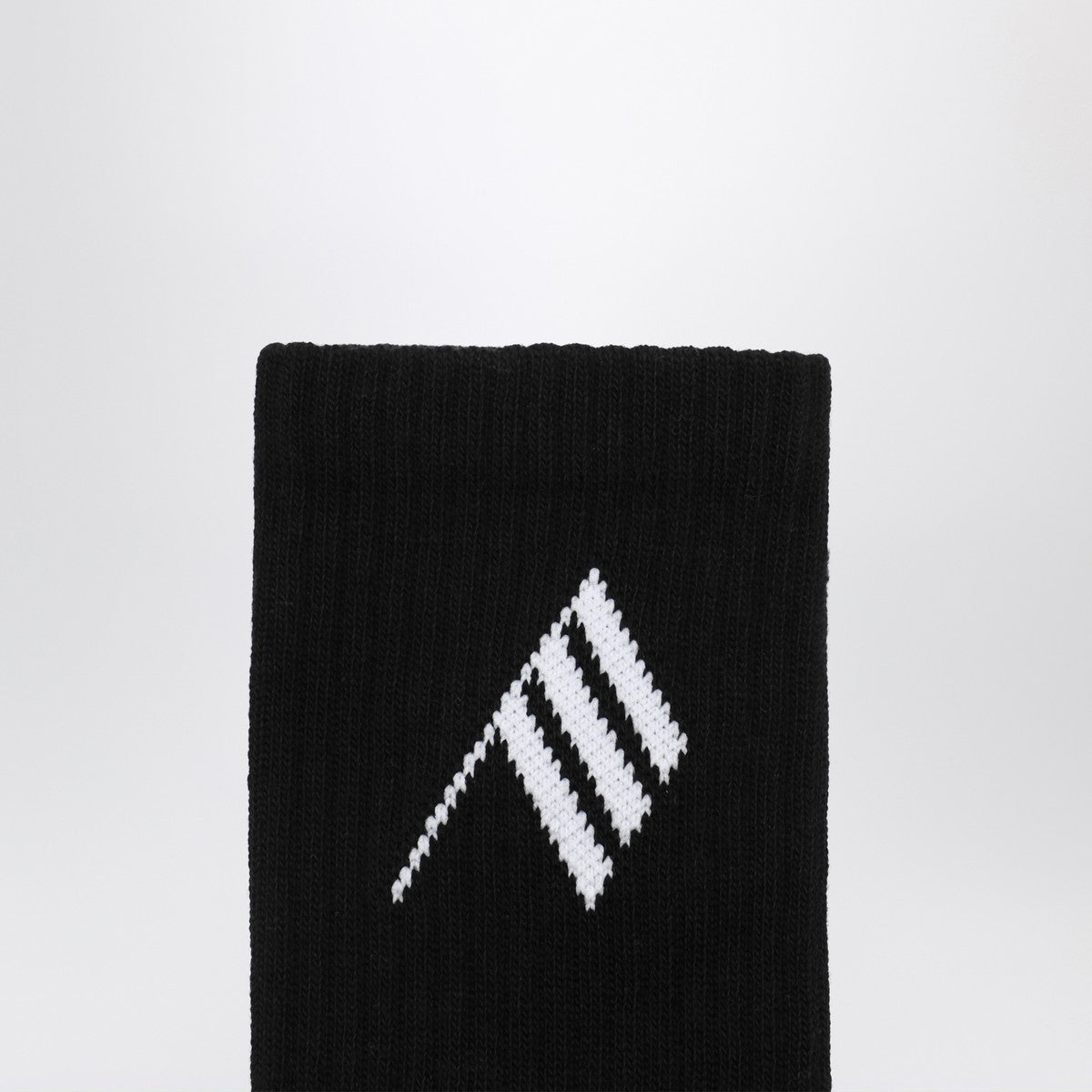 The Attico Black/white socks with logo