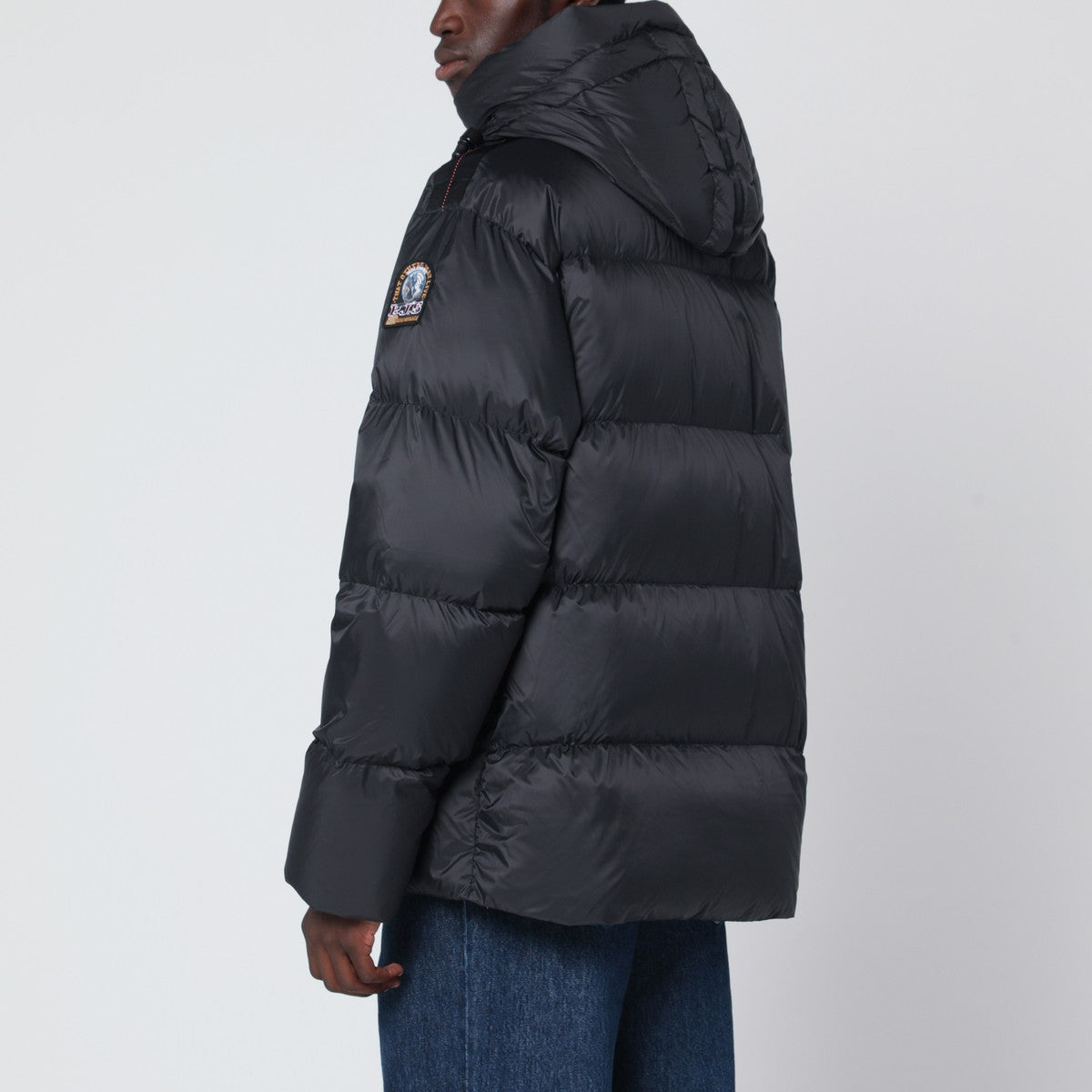 Parajumpers Black Cloud hooded down jacket
