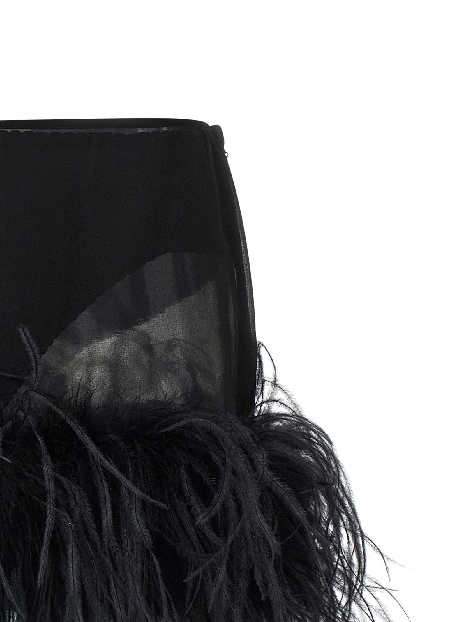 The Attico Feather Skirt