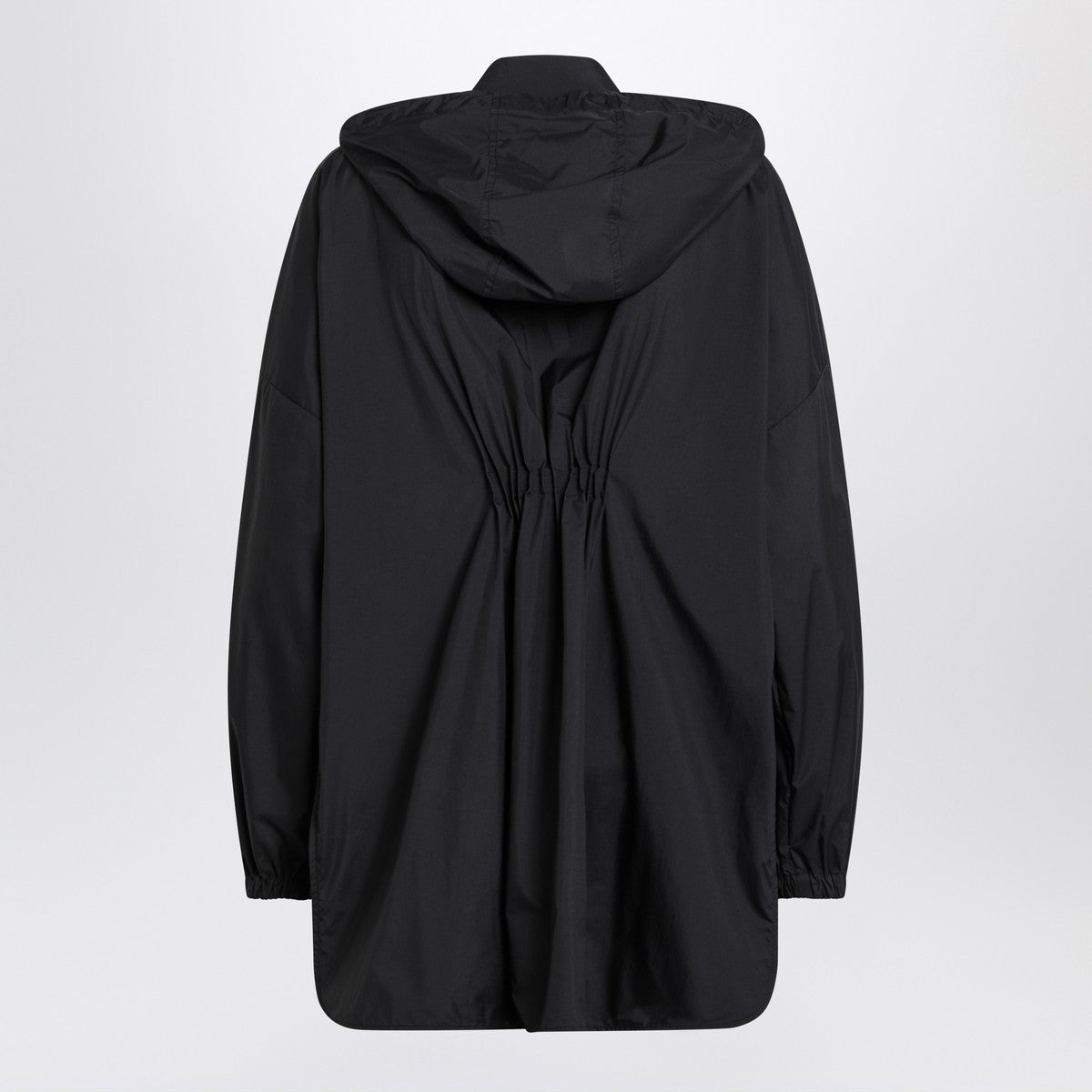 Moncler Black zip parka in nylon