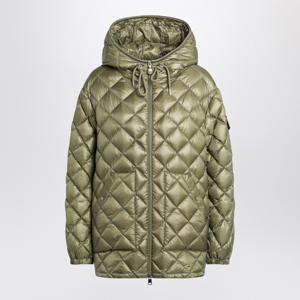 Moncler Green quilted jacket in nylon