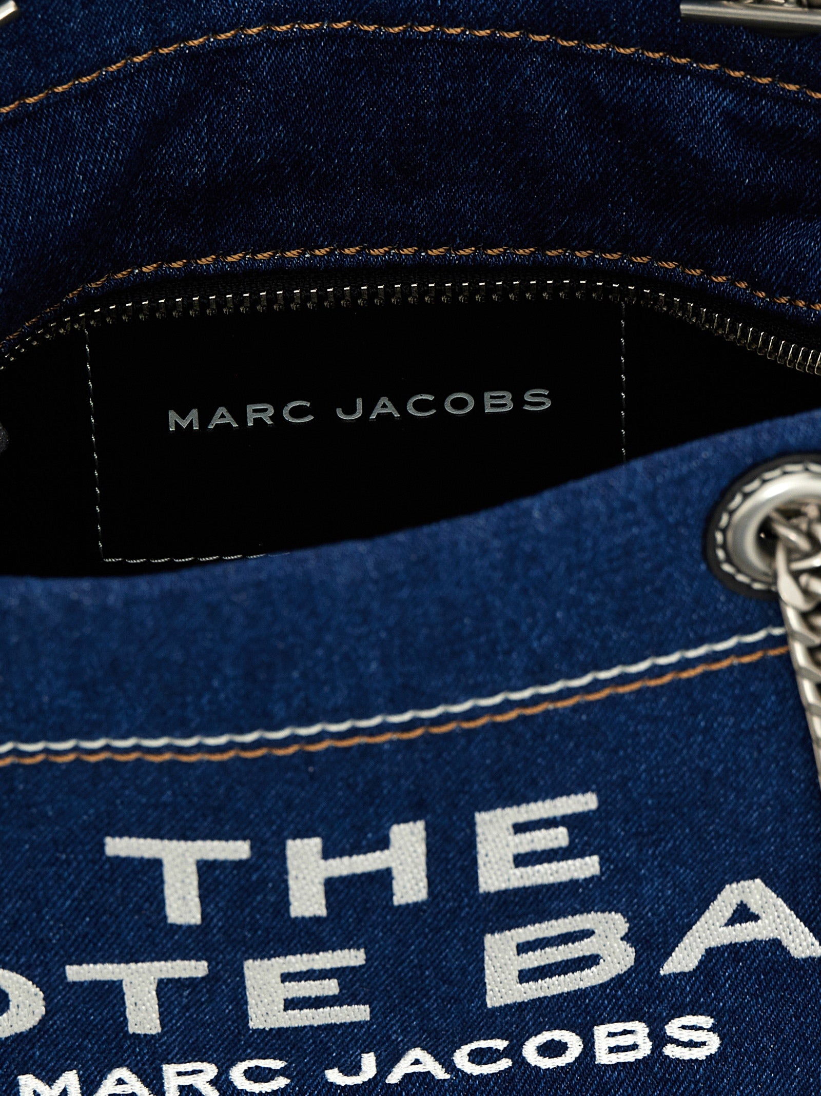 Marc Jacobs The Denim Chain Small Tote Shoulder Bag