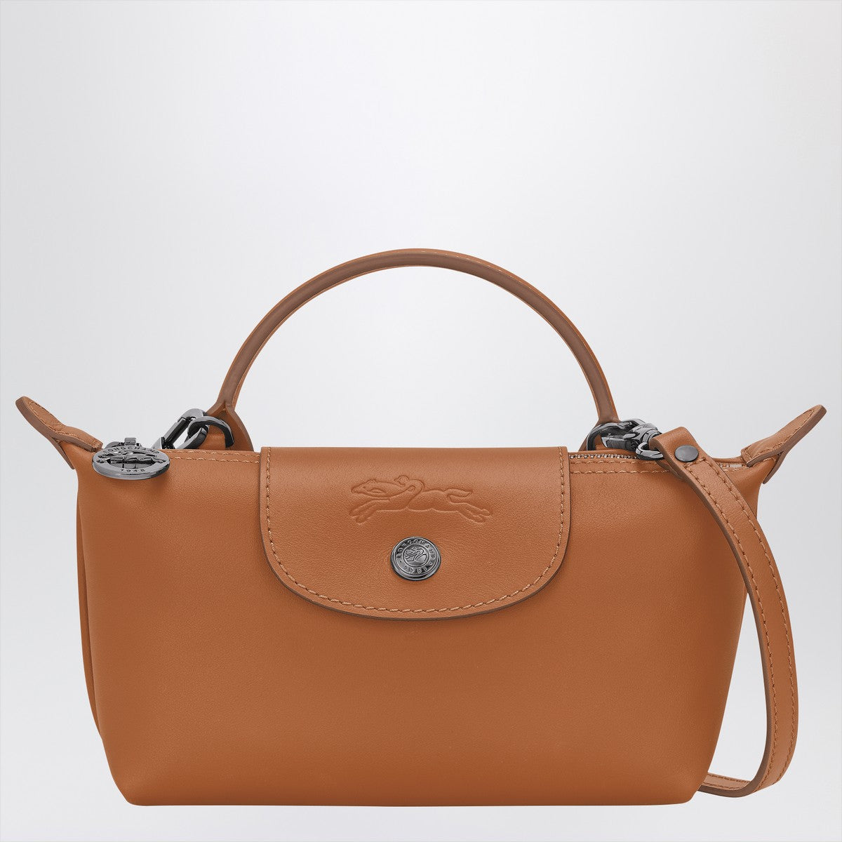 Longchamp Pochette Le Pliage Xtra XS in Cashew colour