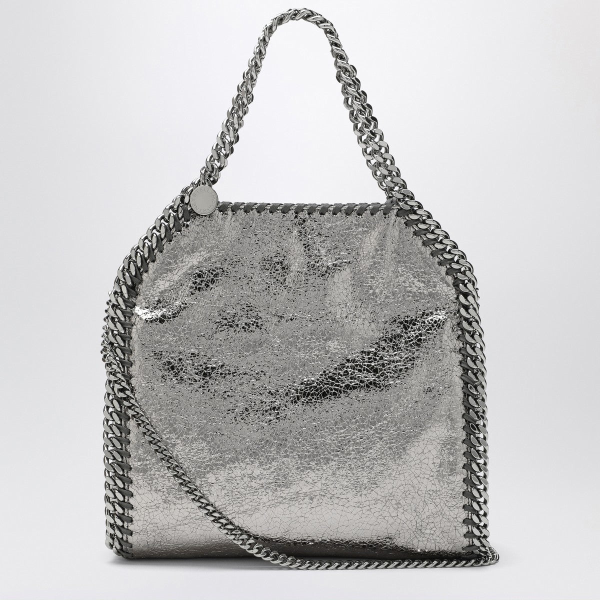 Stella McCartney Falabella mini metallic Steel Grey bag