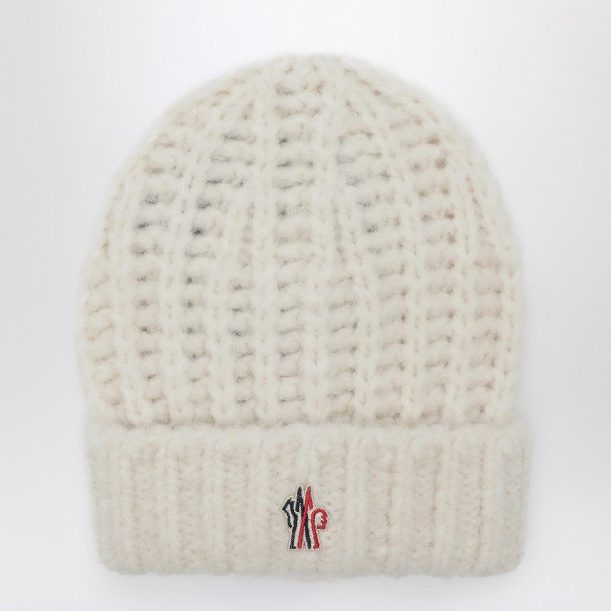 Moncler Grenoble White alpaca-blend beanie