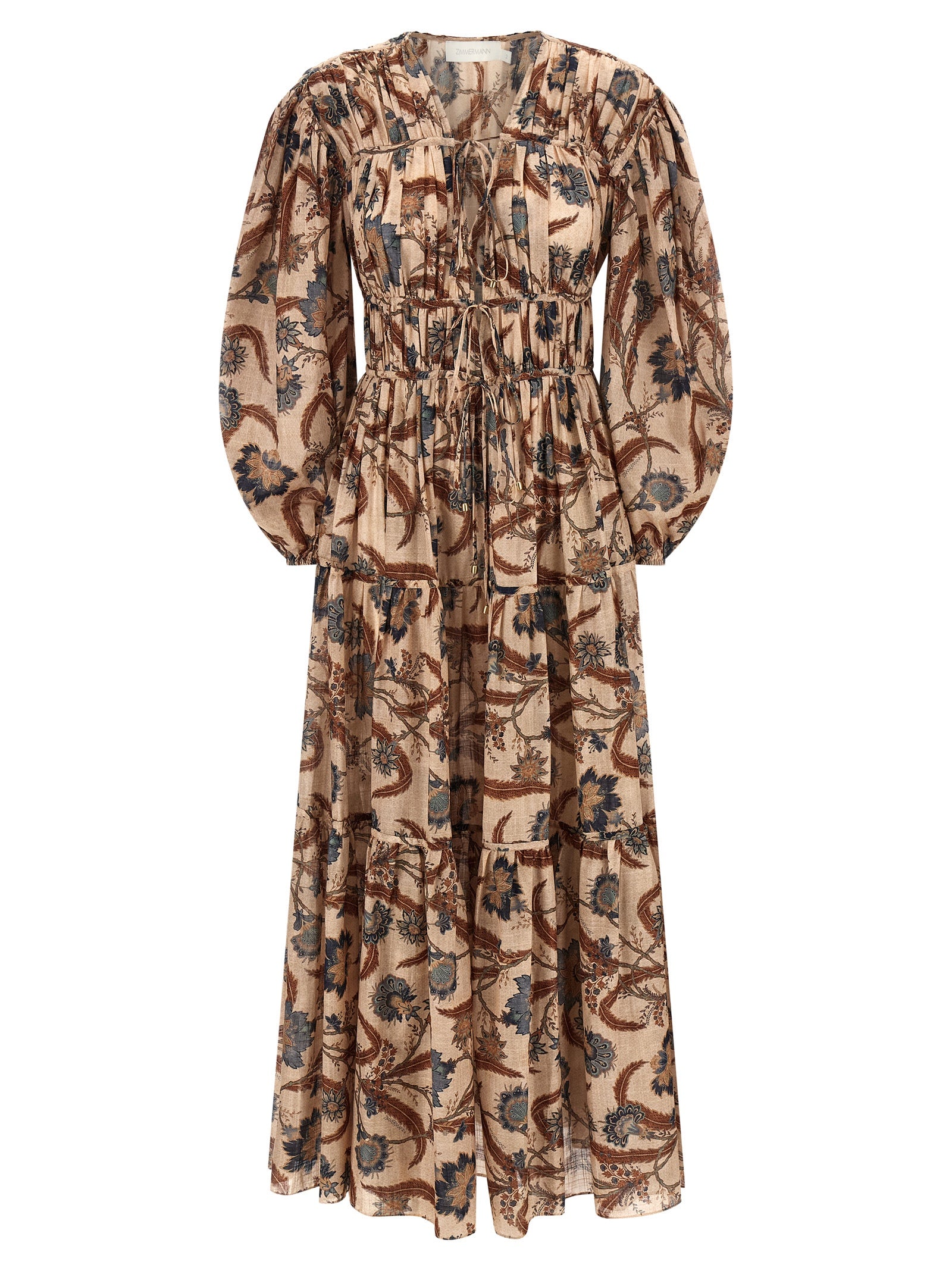 Zimmermann Ascension Tie Billow Maxi Dress
