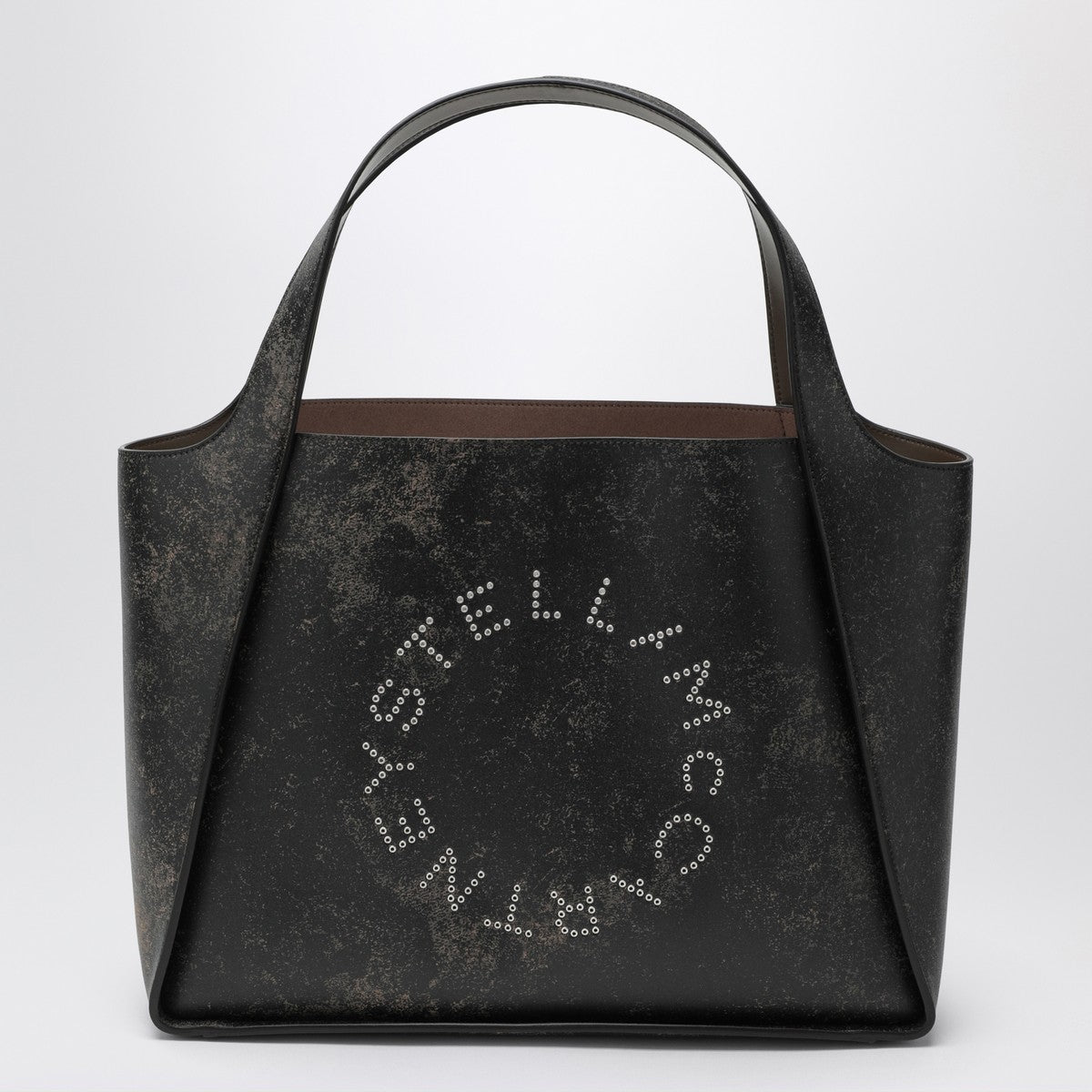 Stella McCartney Large Stella Logo bag with aged effect