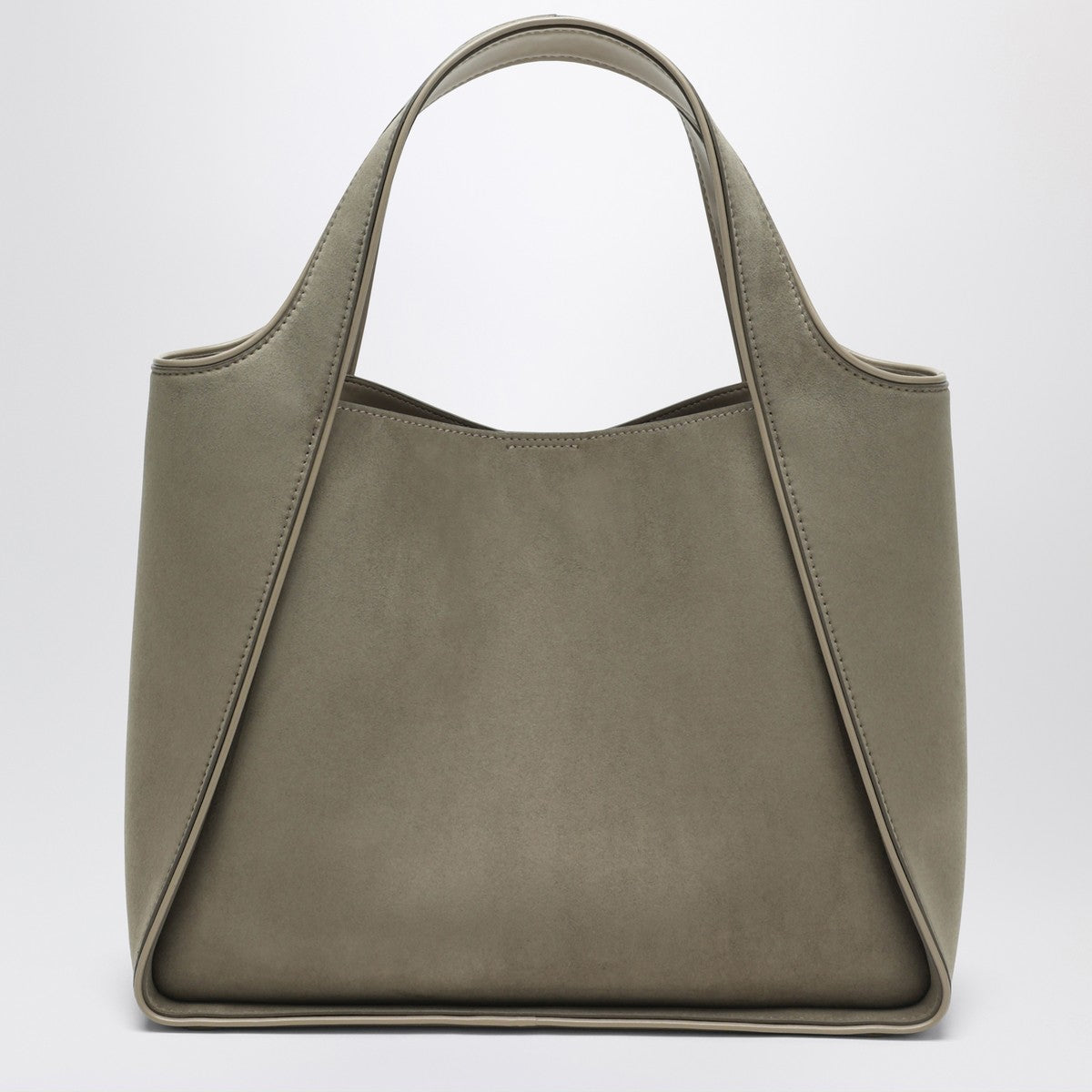 Stella McCartney Khaki-coloured medium Stella Logo bag