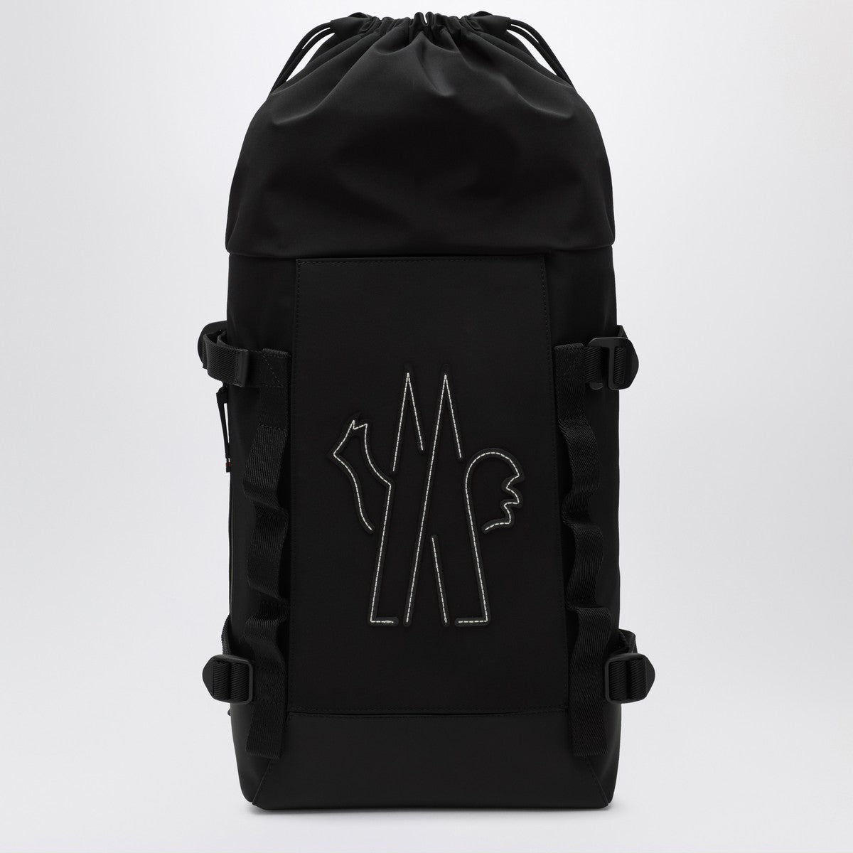 Moncler Grenoble Black nylon backpack with logo