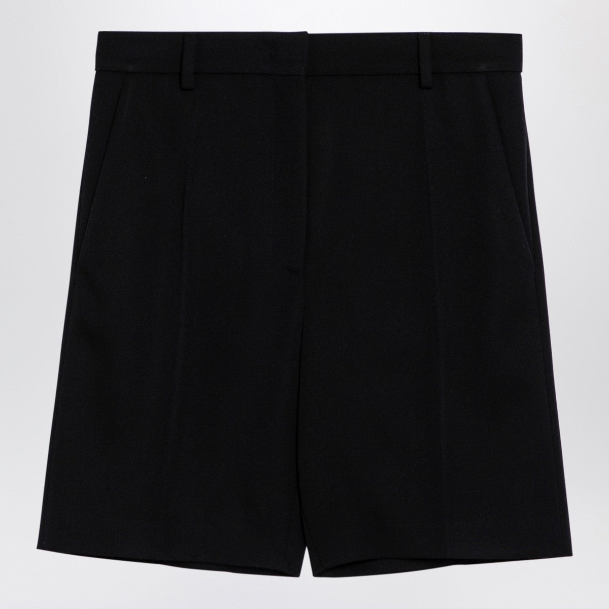 Valentino Black wool bermuda shorts