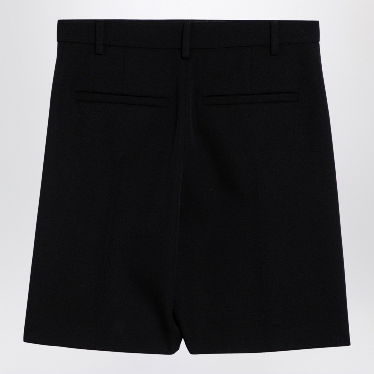 Valentino Black wool bermuda shorts