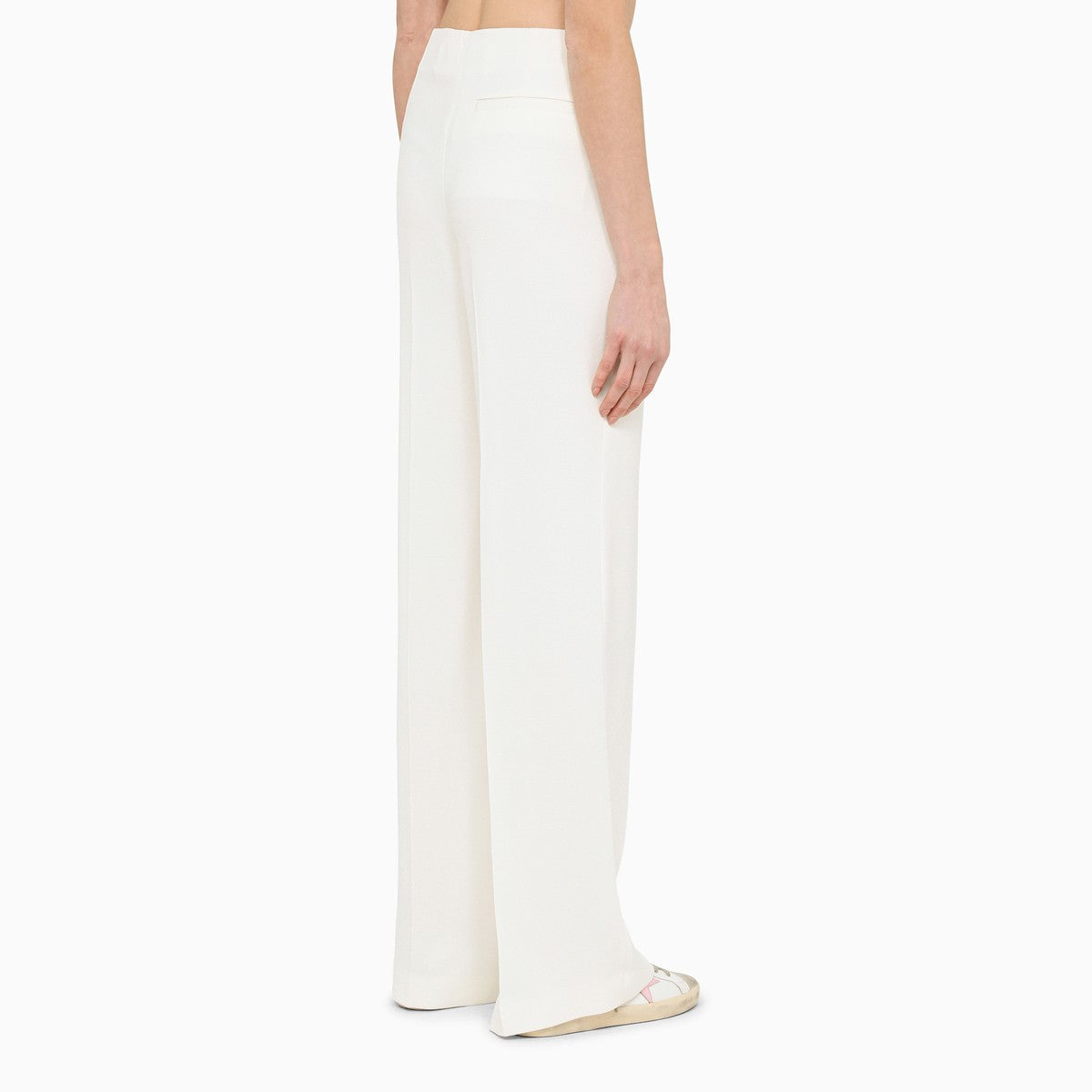 Stella McCartney Wide cream trousers