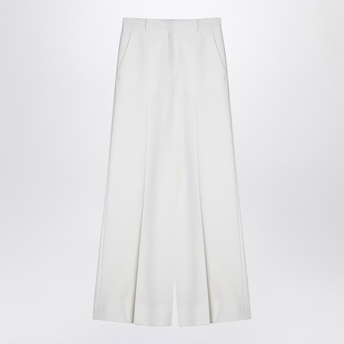 Stella McCartney Cream-coloured wool flared trousers