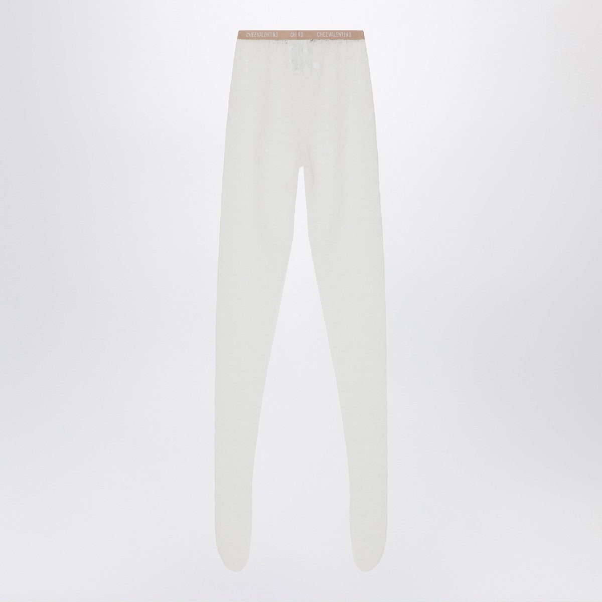 Valentino Garavani Ivory lace tights