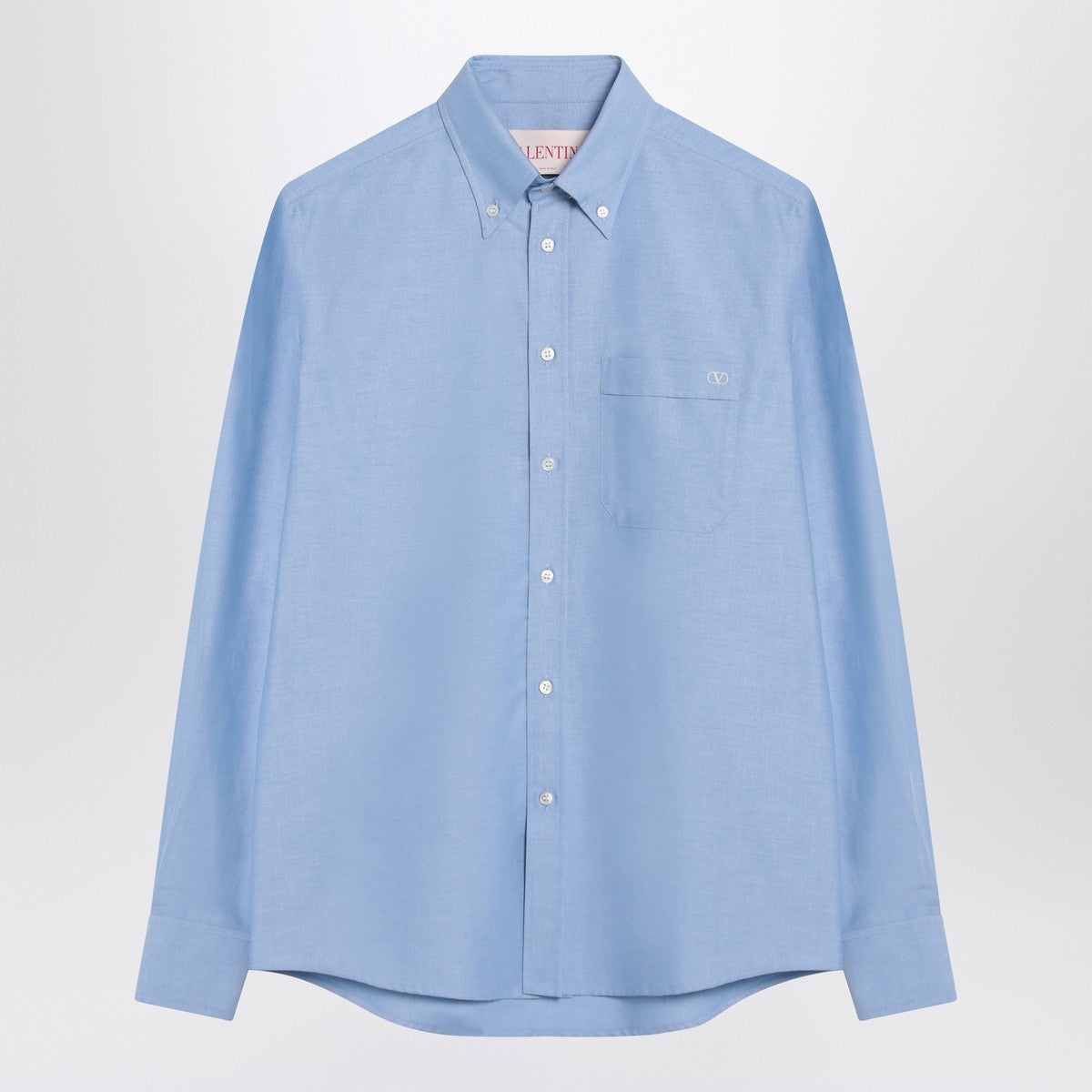Valentino Light blue cotton button-down shirt