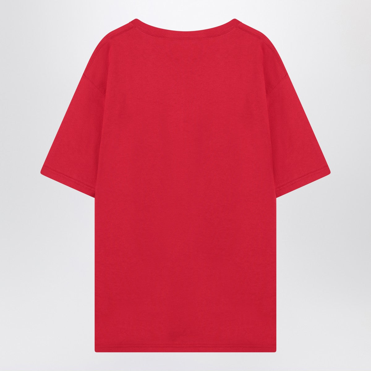 Red T-shirt with Chez Valentino print
