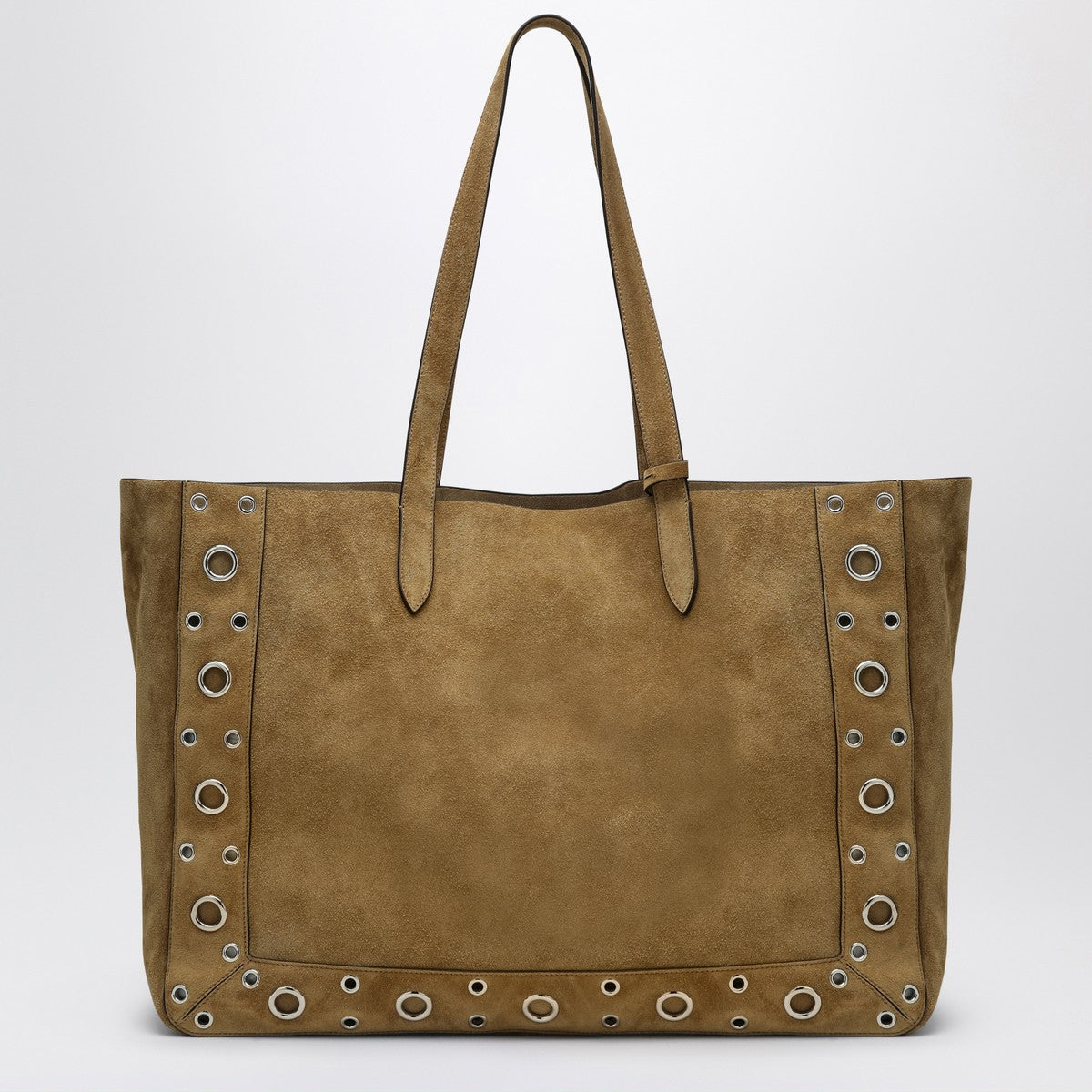 Valentino Garavani Large Nellcôte tote bag in havana suede