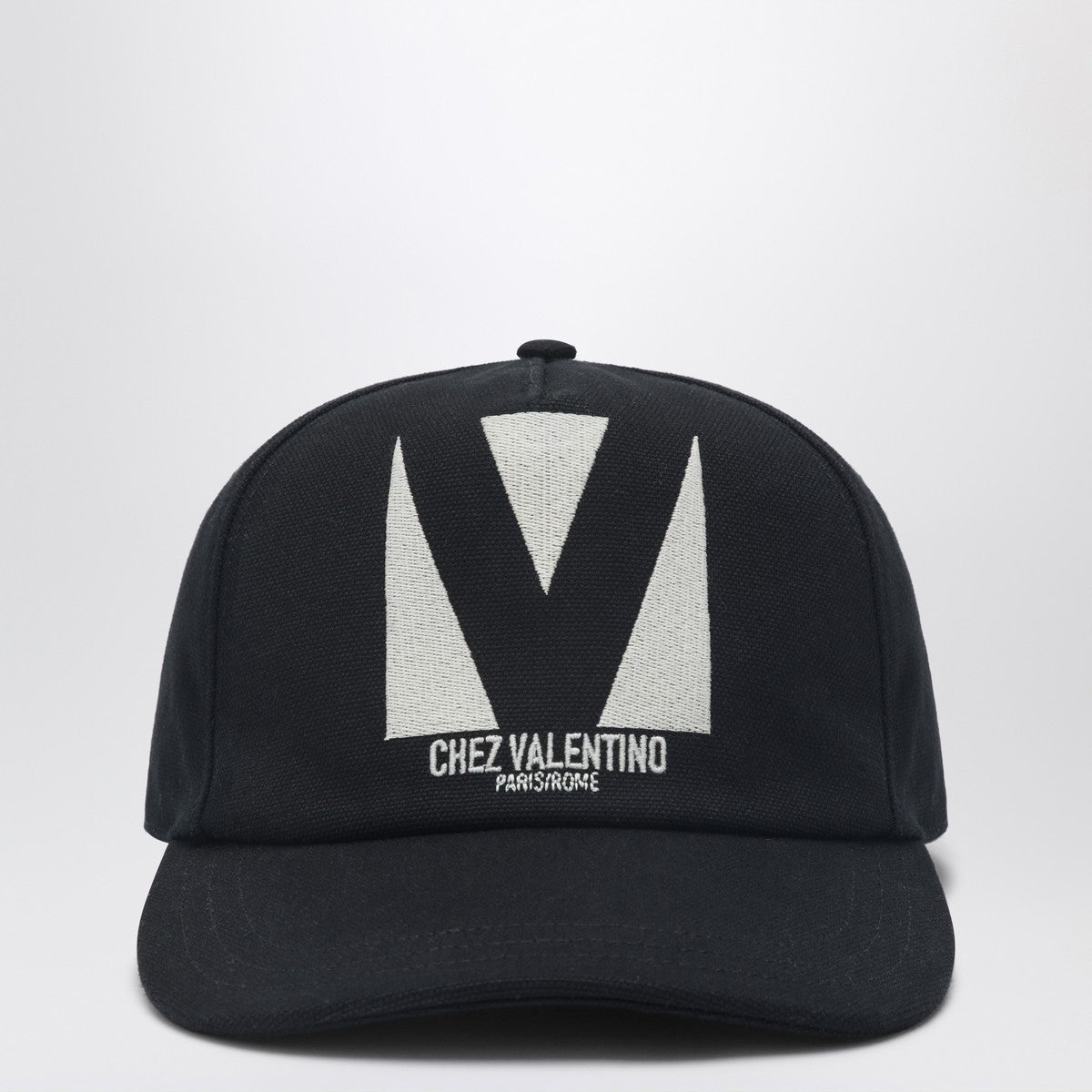 Valentino Garavani Chez Valentino black baseball cap