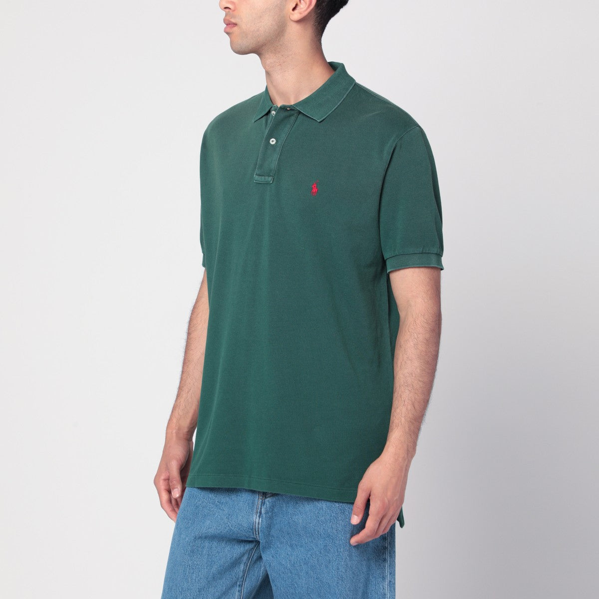 Polo Ralph Lauren Washed forest green cotton polo