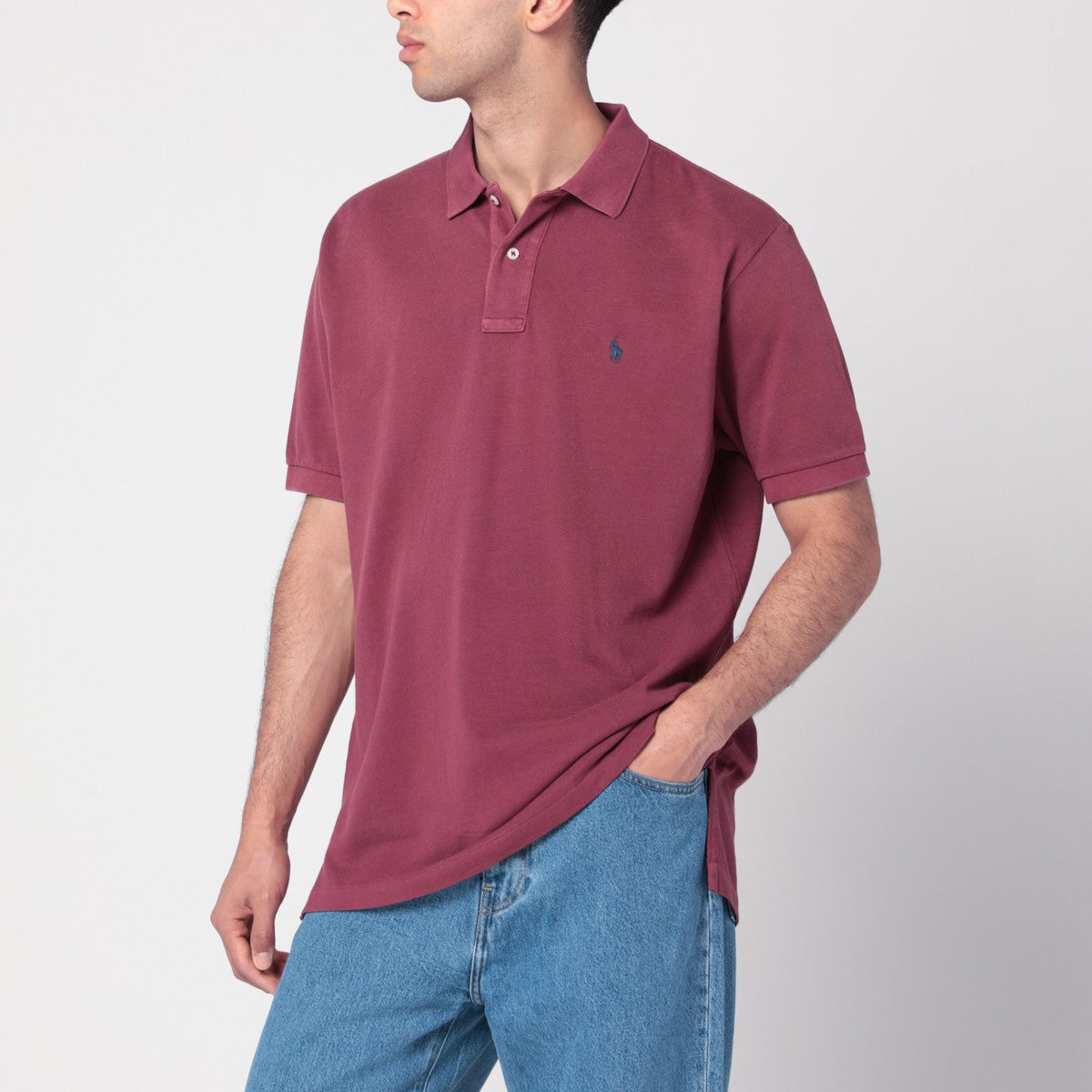 Polo Ralph Lauren Washed wine red cotton polo