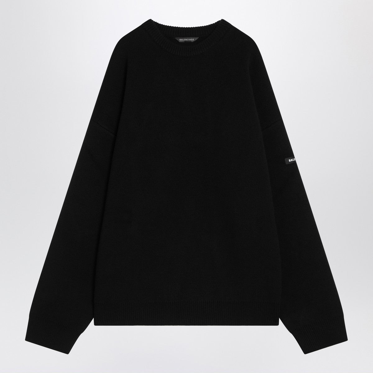 Balenciaga Black wool knit sweater