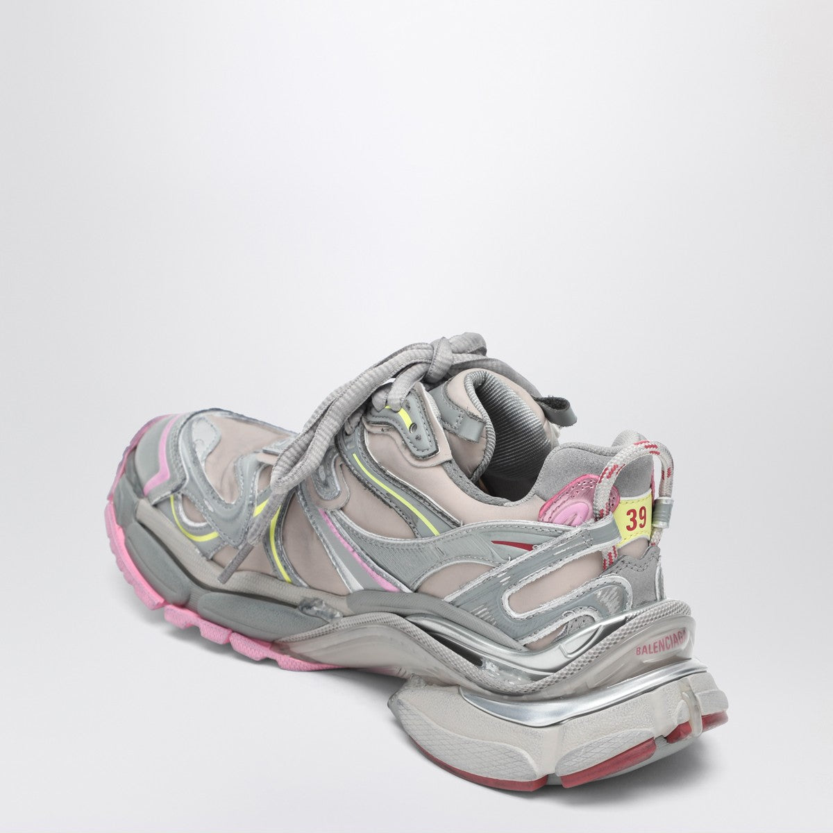 Balenciaga Runner 2.0 grey/yellow/pink sneakers