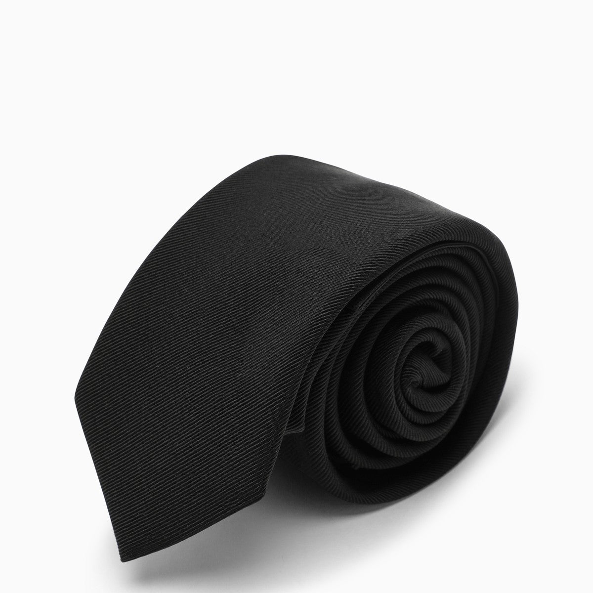 Saint Laurent Black silk tie
