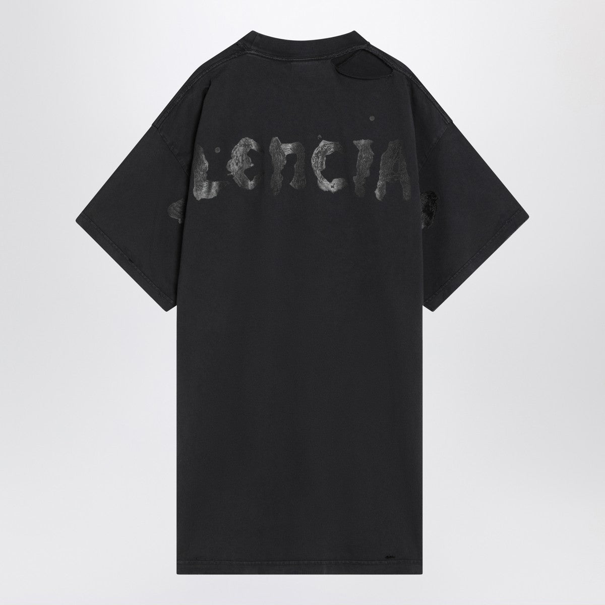 Balenciaga T-Shirt over Painted black in vintage jersey