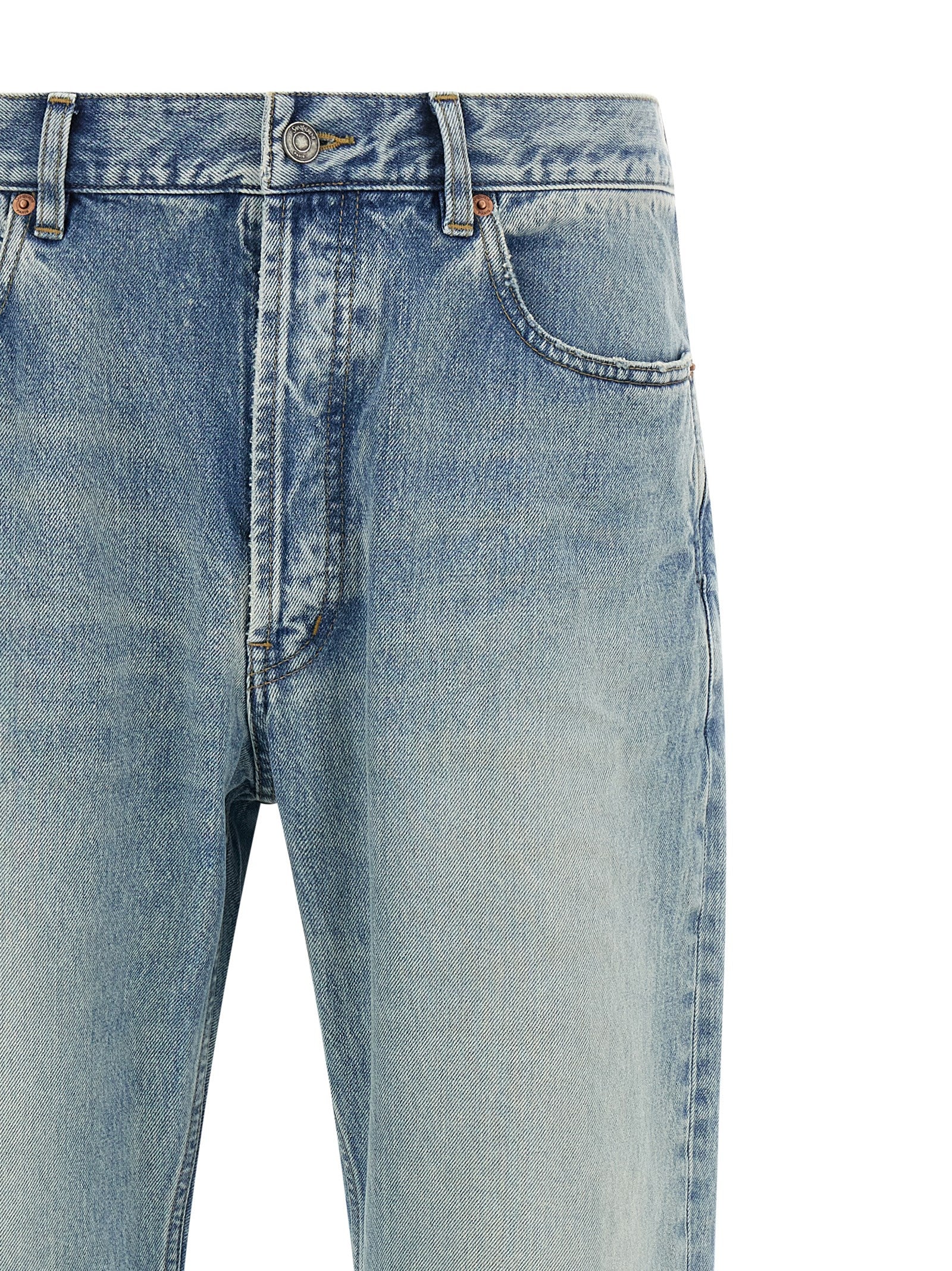 Saint Laurent Wide Leg Jeans