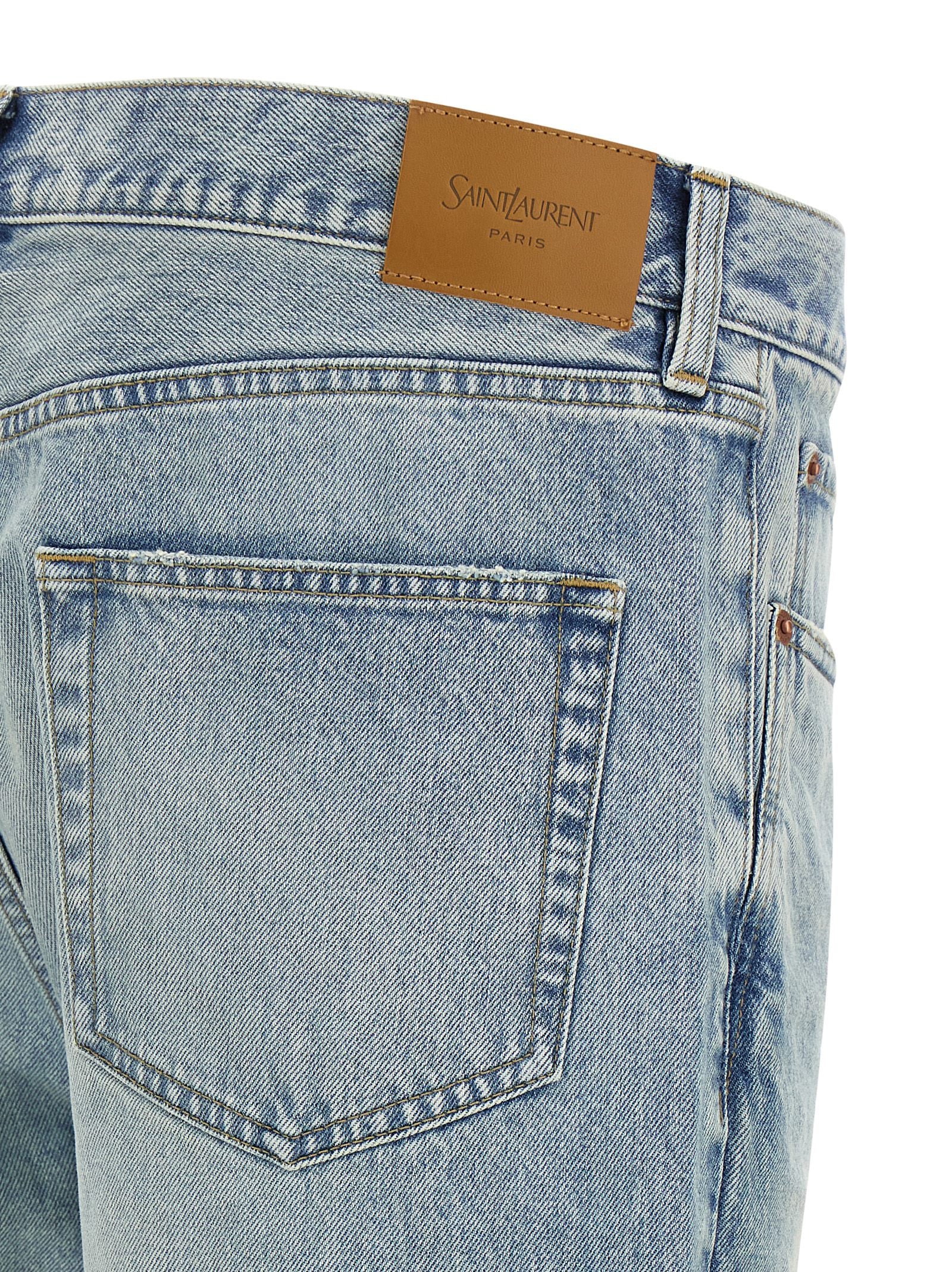 Saint Laurent Wide Leg Jeans