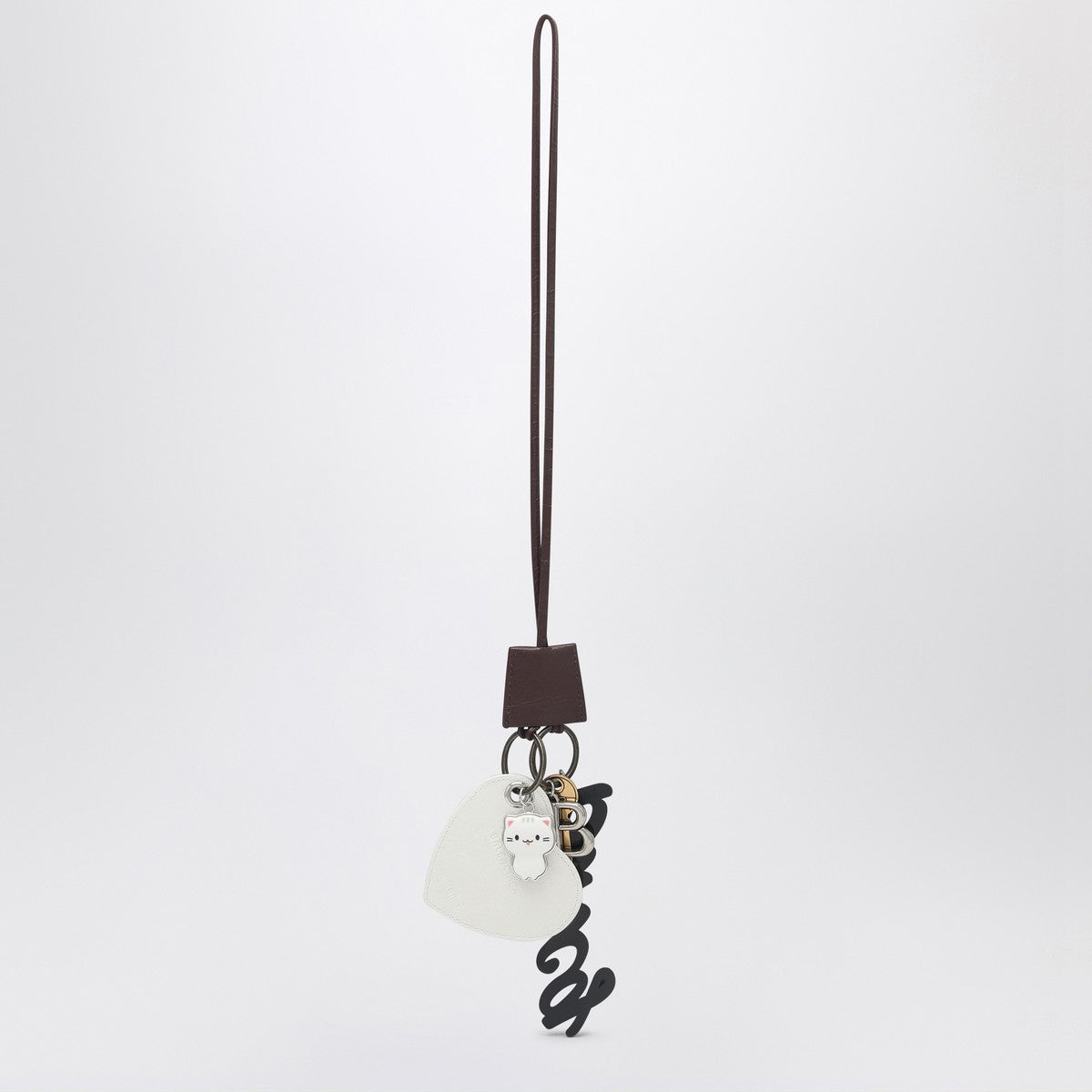 Balenciaga Keychain Charm Heart Le City burgundy/white