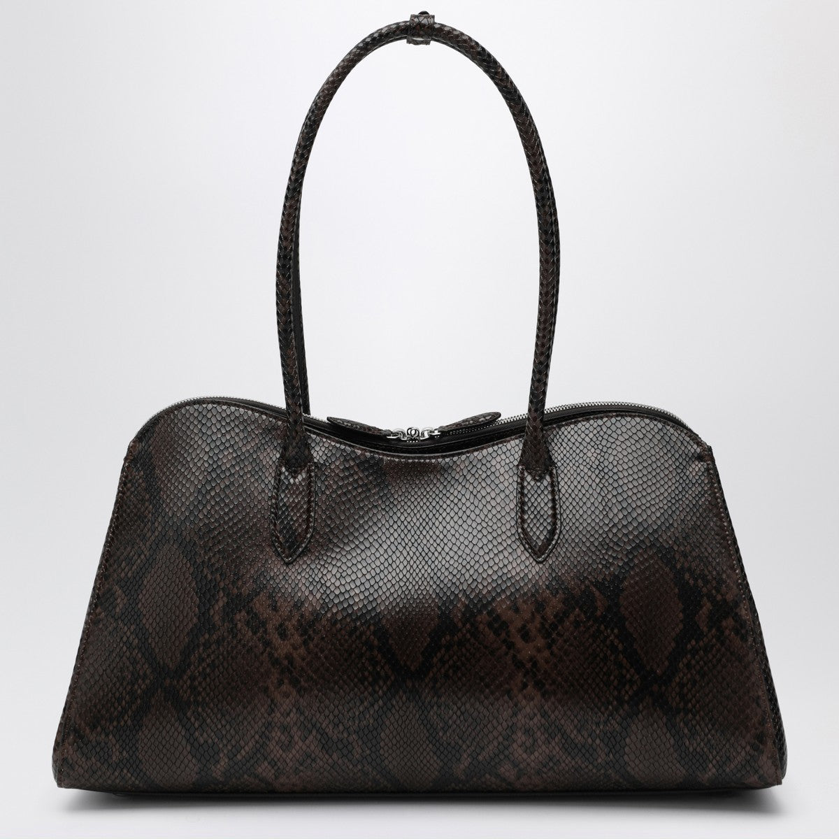 Stella McCartney Espresso snake-effect Ryder tote bag