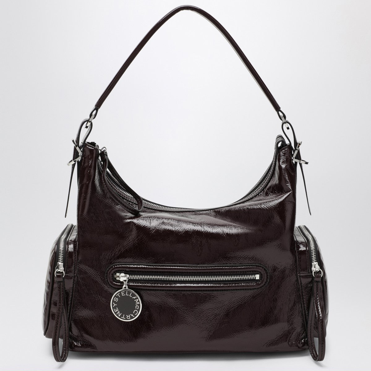 Stella McCartney Dartmoor shoulder bag in eggplant color