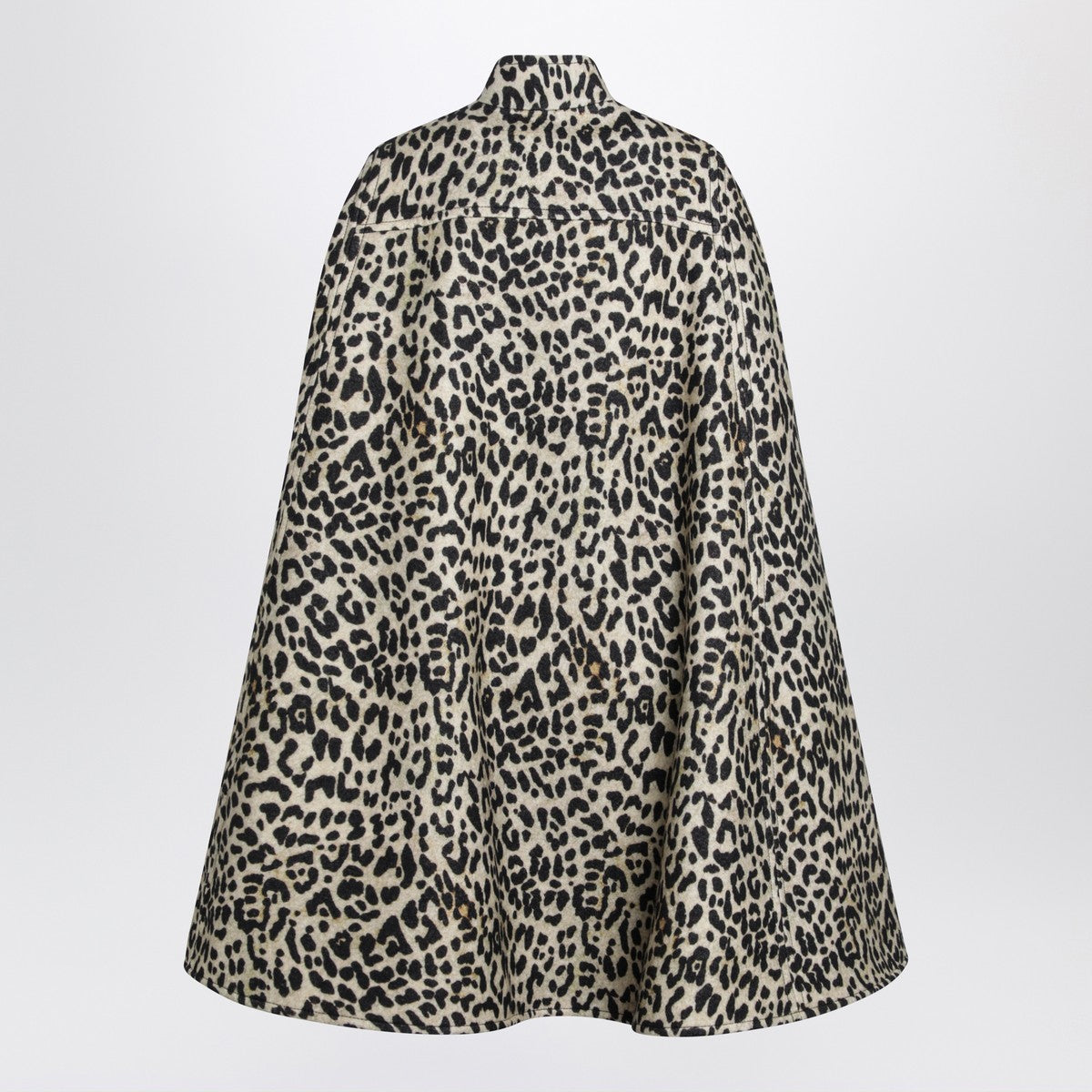 Valentino Animal-print wool cape