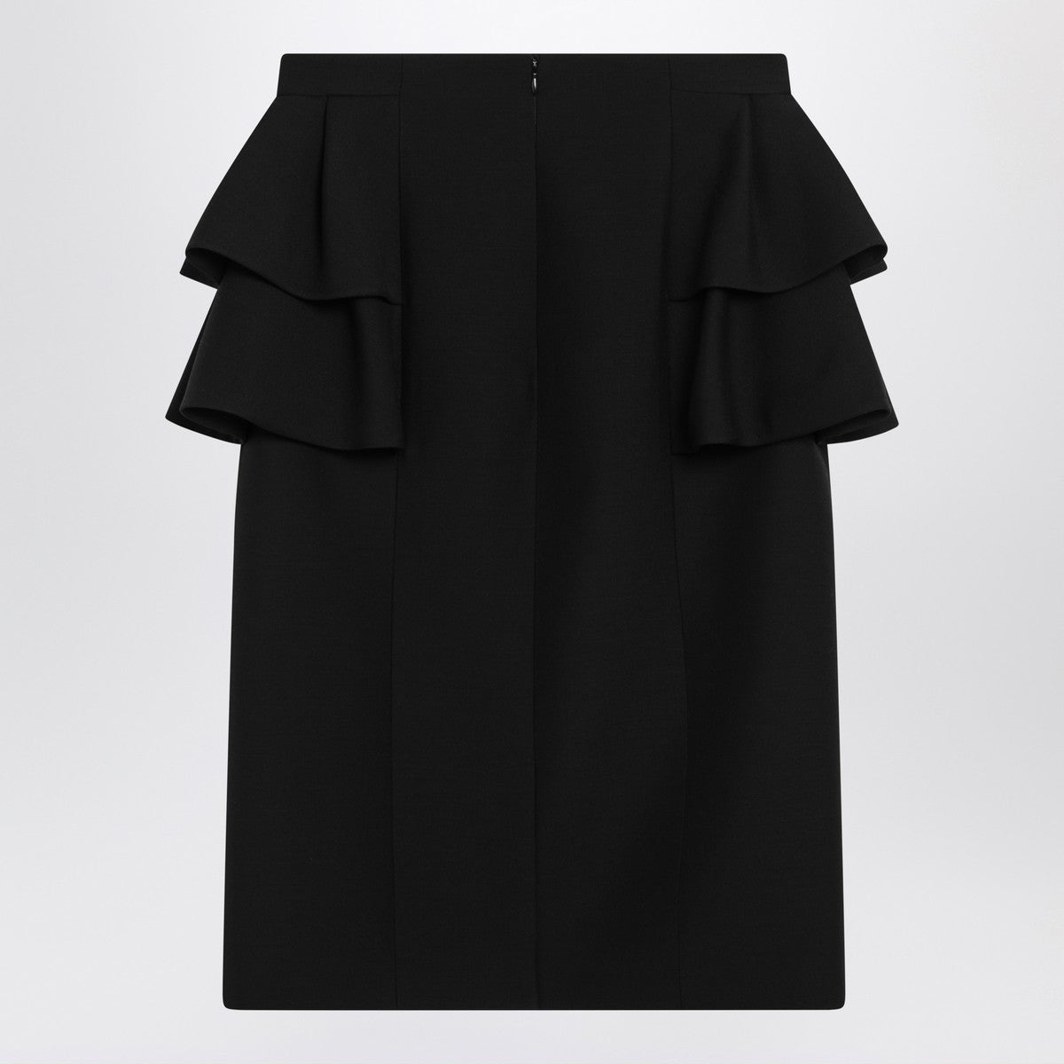 Valentino Black skirt with ruffles on the sides