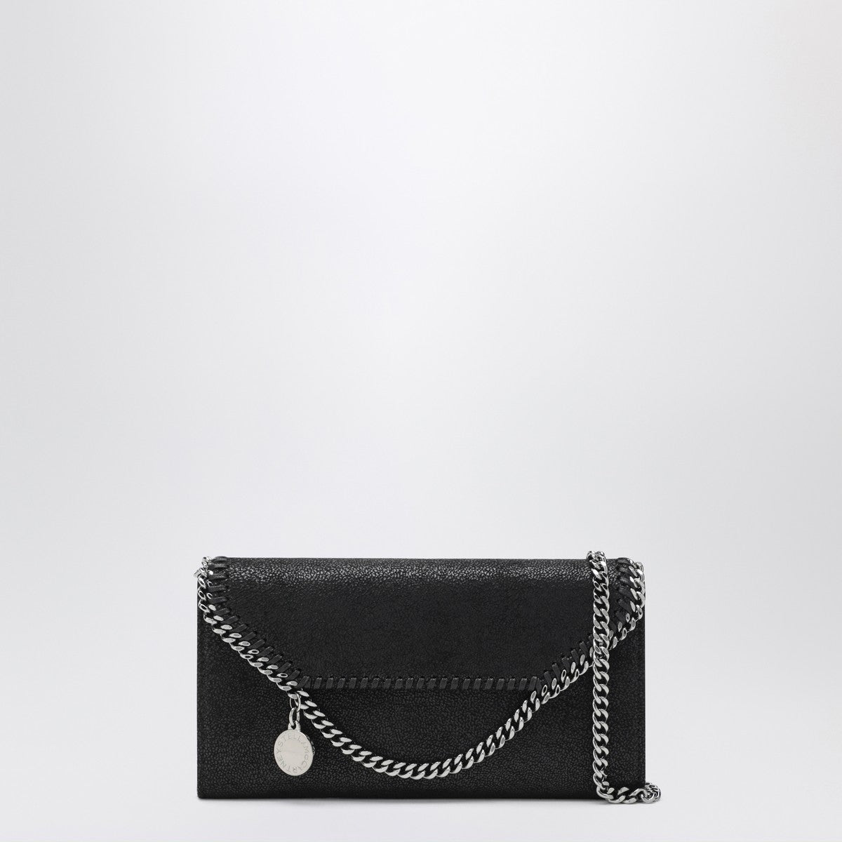Stella McCartney Falabella black crossbody wallet