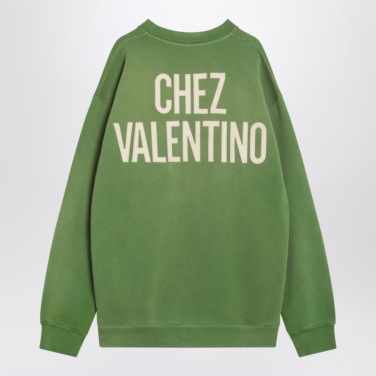 Crew neck sweatshirt Chez Valentino green