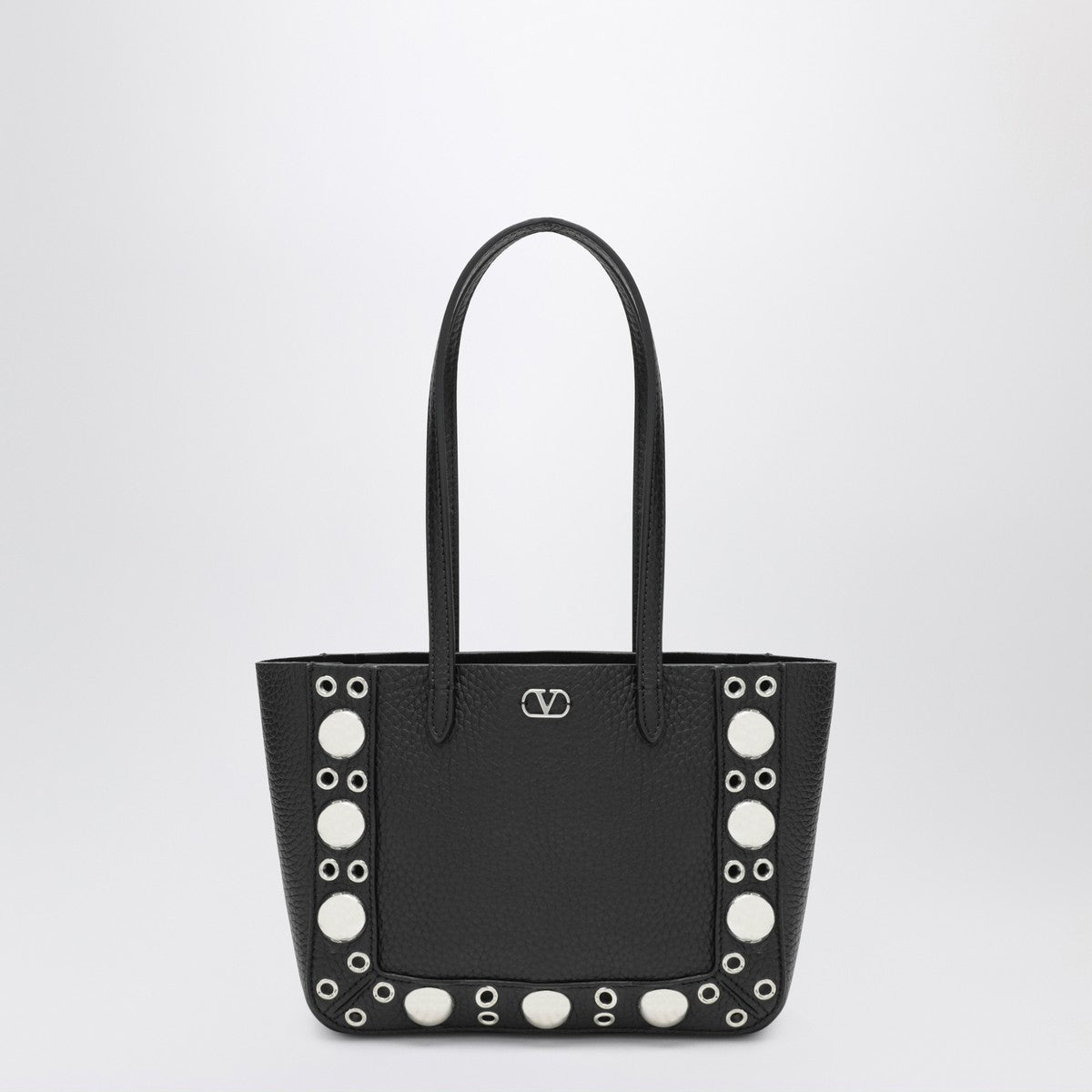 Valentino Garavani Mini Nellcôte black grained calfskin bag