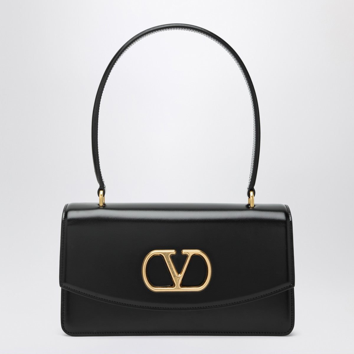 Valentino Garavani Vain bag in black glossy calfskin