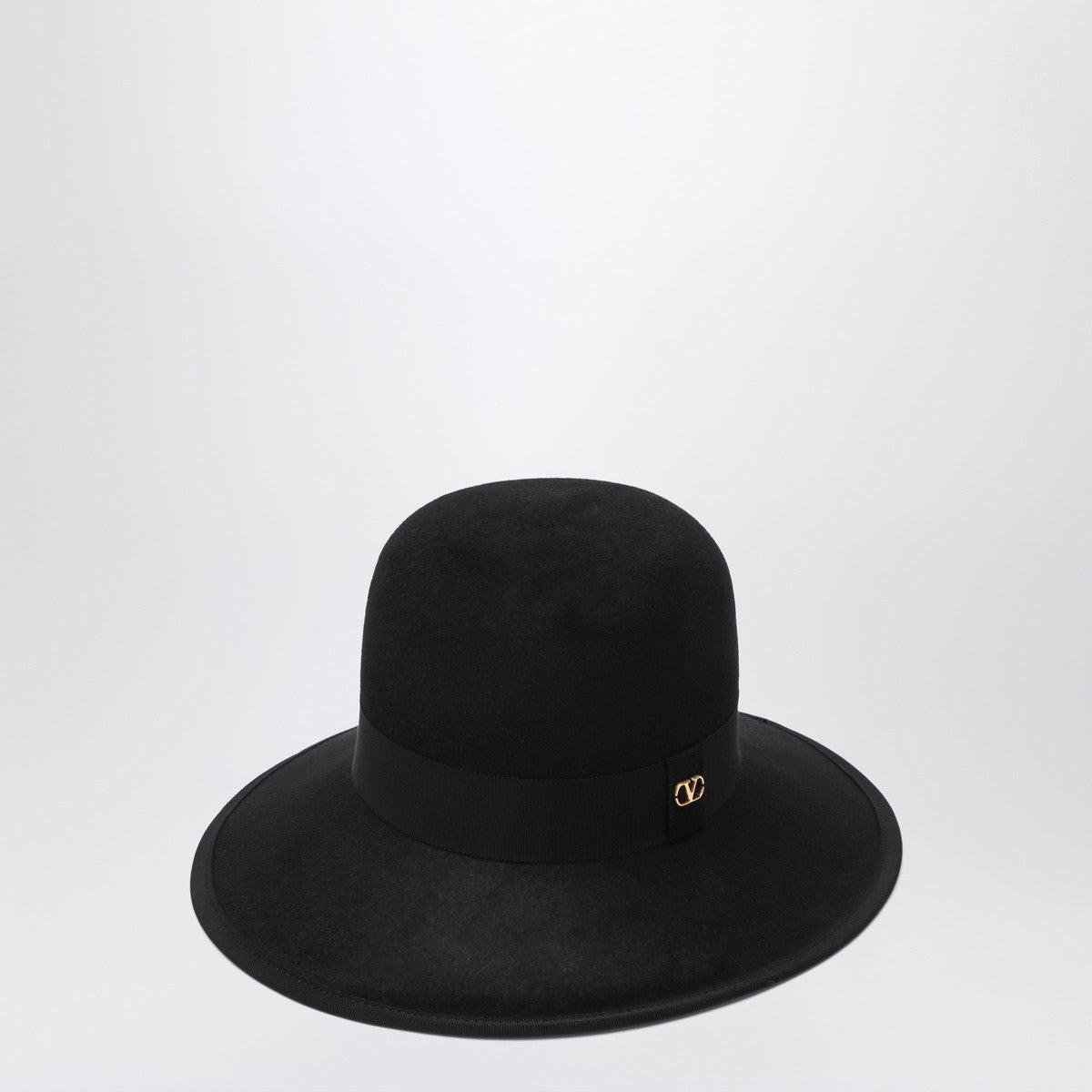 Valentino Volgo Signature cap in black Lapin fabric