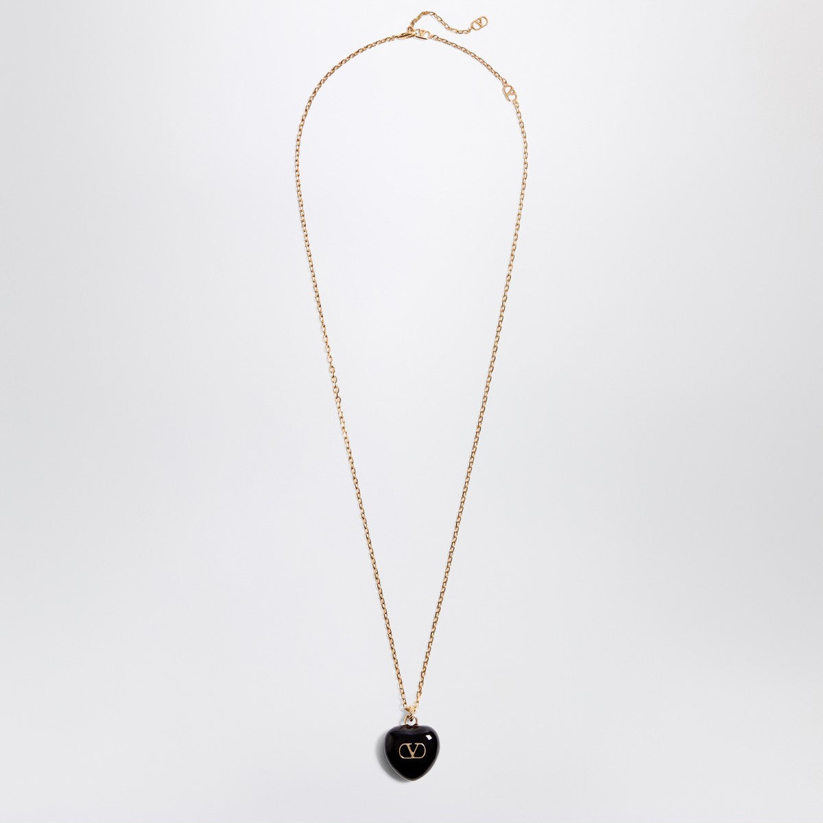 Valentino Garavani Coeur Royal necklace black
