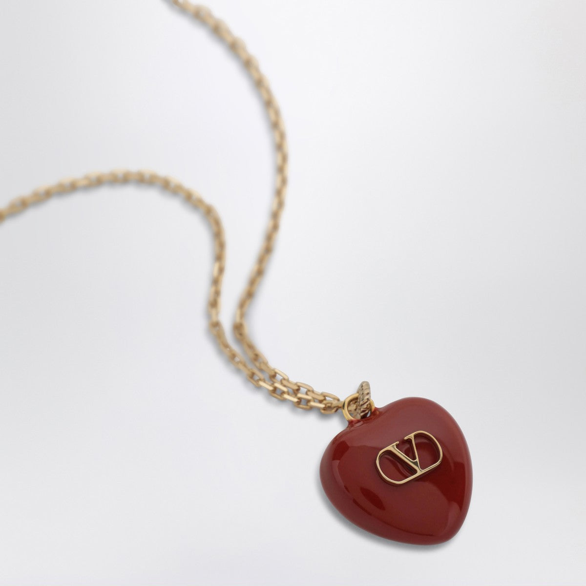 Valentino Garavani Coeur Royal red necklace