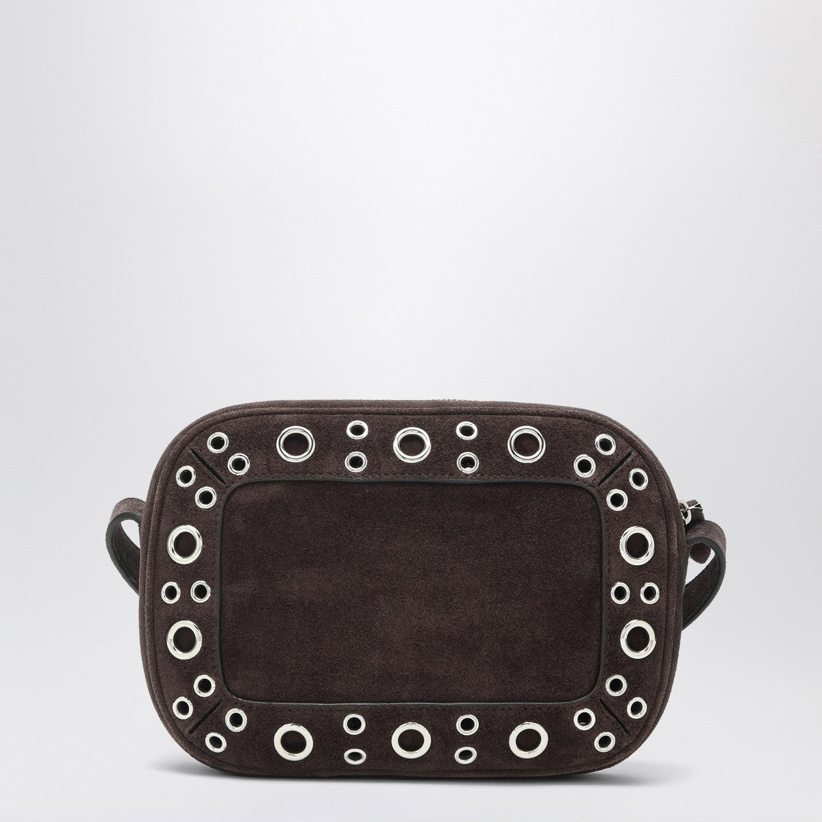 Valentino Garavani Nellcôte bag brown in suede with studs and rivets