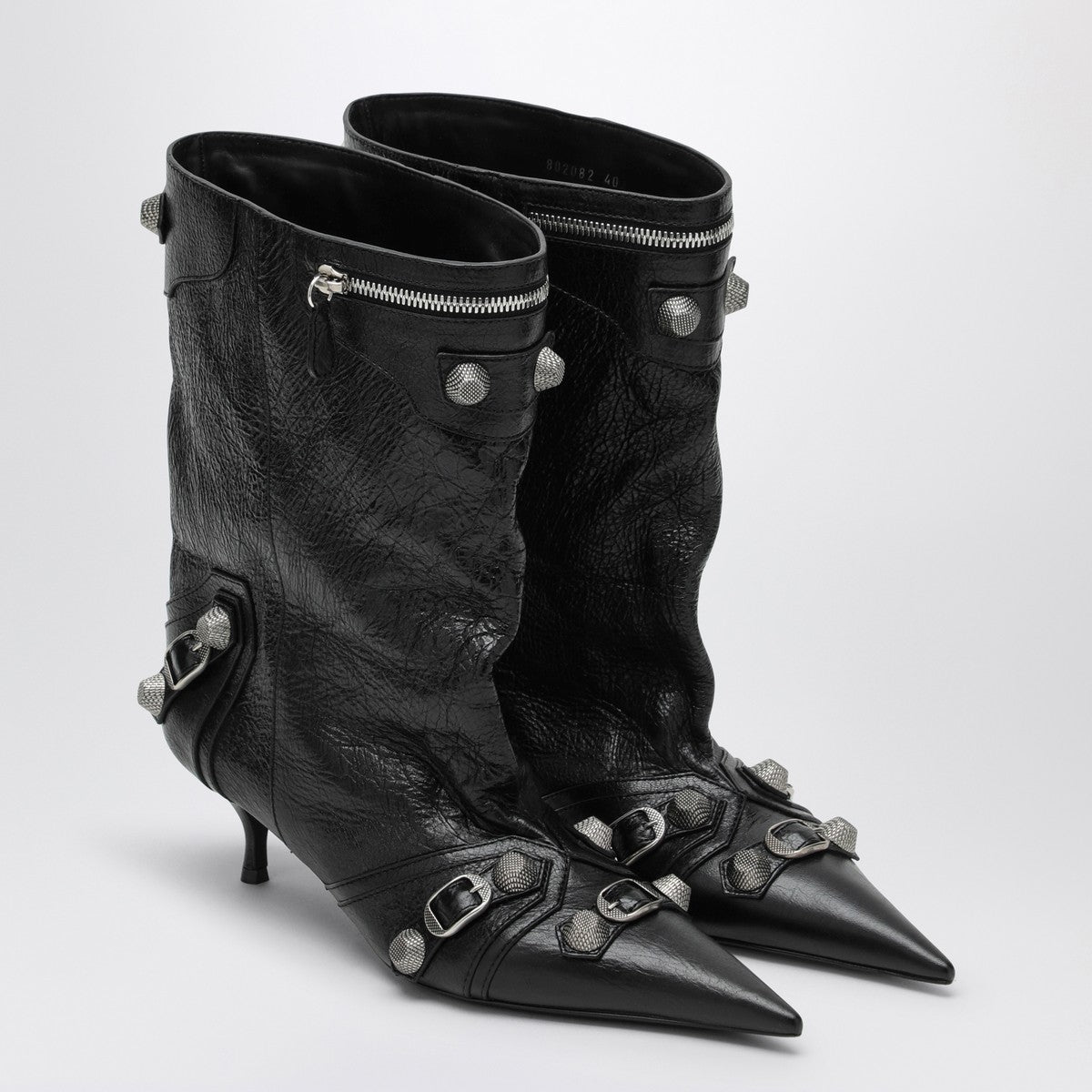Balenciaga Cagole Wide black ankle boot