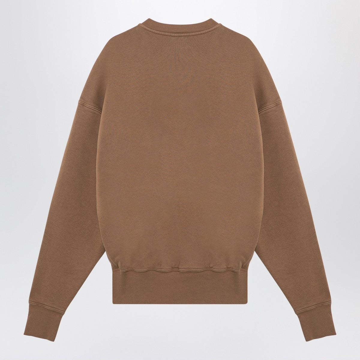 Saint Laurent Caramel coloured plush cotton sweatshirt